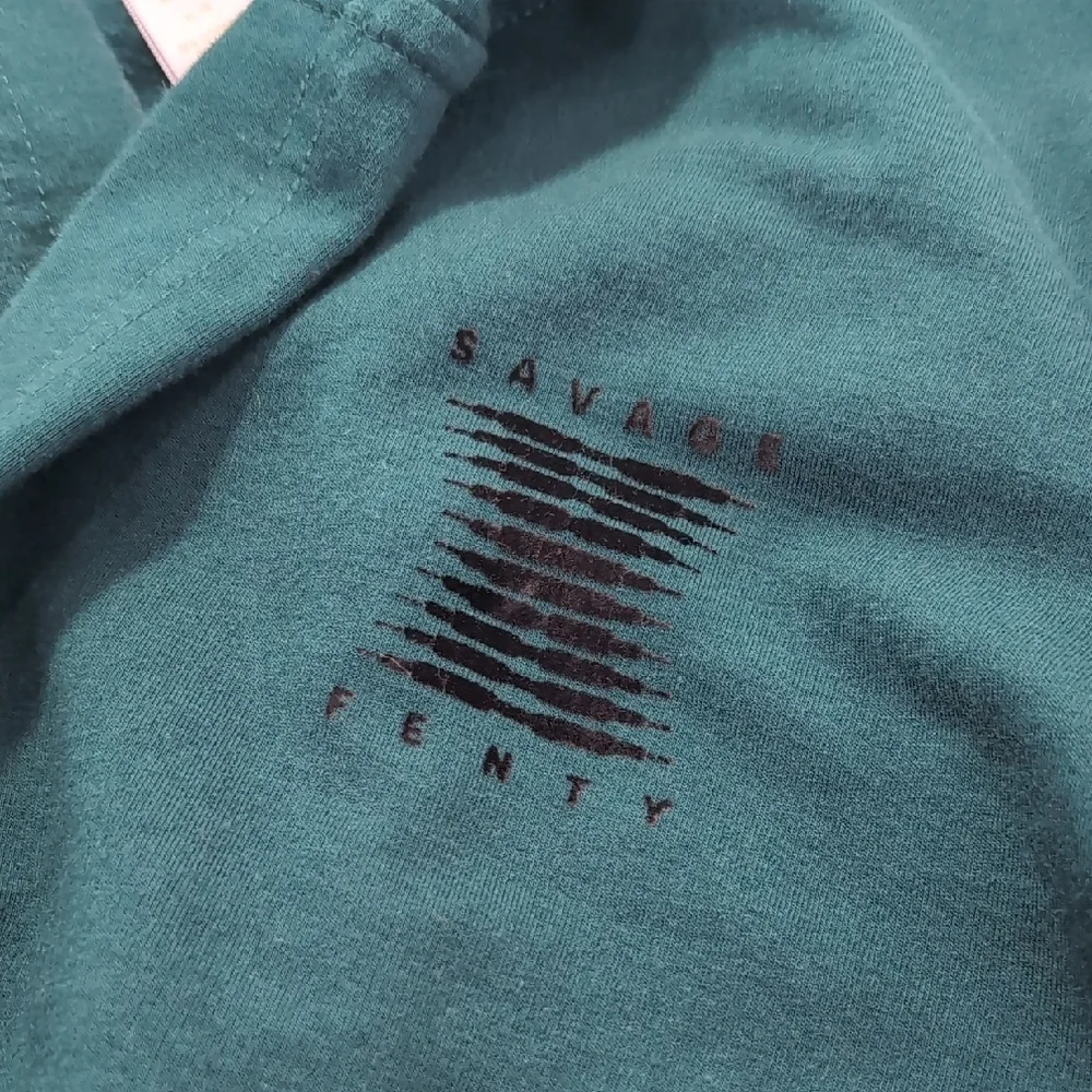 Savage X Fenty | Forest Green Cotton Hooded Robe Size XL - Picture 2 of 12